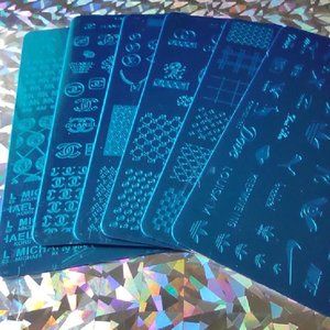 Brand New! Set 6 Nail Stamping Plates ~ Shipping Included!